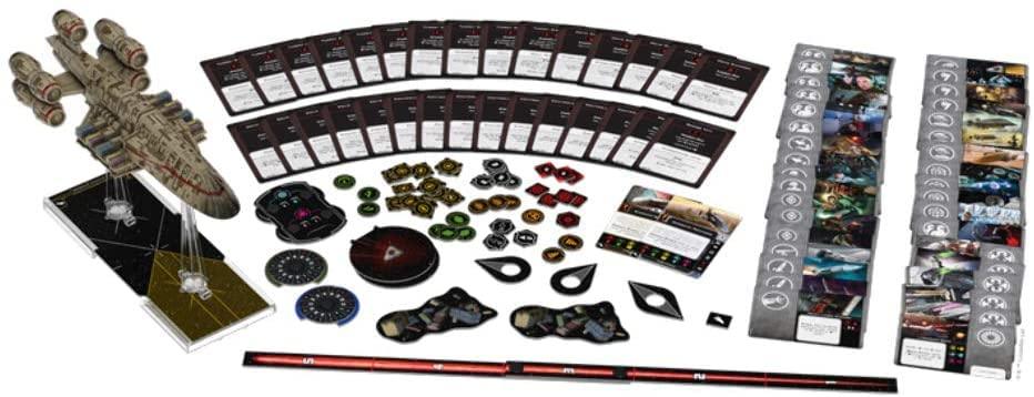 ボードゲーム C-ROC Cruiser Expansion Pack Star Wars X-Wing ミニチュアゲーム 拡張パック 銀河貿易船 精巧ミニチュア シップカード アップグレードカード 防御型戦術 戦闘能力強化 M3-A インターセプター護衛 宇宙艦隊