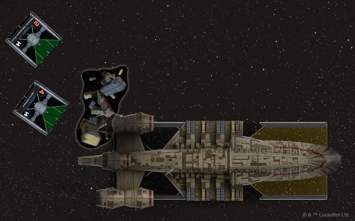 ボードゲーム C-ROC Cruiser Expansion Pack Star Wars X-Wing ミニチュアゲーム 拡張パック 銀河貿易船 精巧ミニチュア シップカード アップグレードカード 防御型戦術 戦闘能力強化 M3-A インターセプター護衛 宇宙艦隊