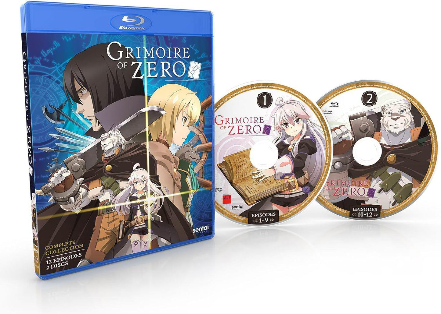 ブルーレイ ゼロから始める魔法の書 スタジオWhite Fox 全12話収録 平川哲生監督 ファンタジーアニメ 知識豊富な魔女ゼロと粗暴だが優しい獣人傭兵の冒険 異種族間の絆と成長を描く 心温まる物語 歴史的典礼暦526年の世界