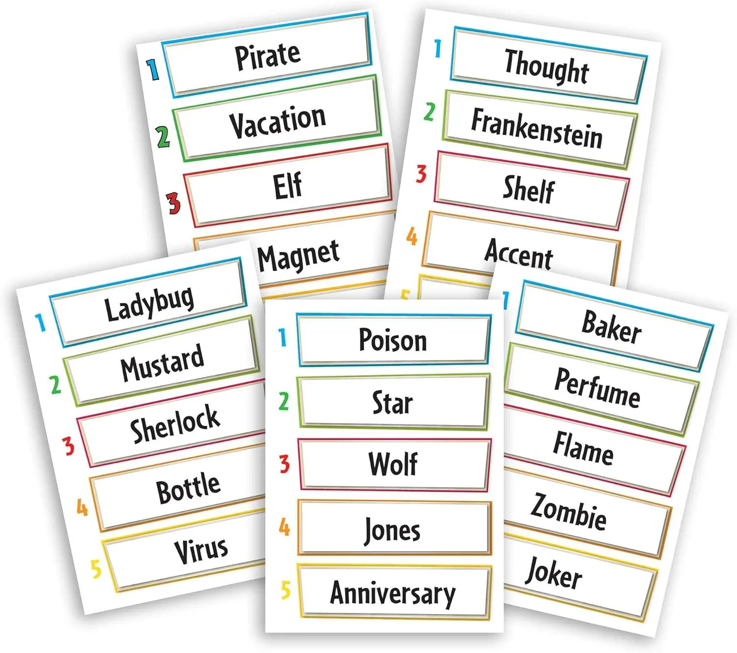 パーティーゲーム Just One Repos Production 協力型 3-7人対象 2019年ドイツ年間ゲーム大賞受賞 550単語収録 短時間20分完結 簡単ルール 子ども大人楽しめる ワード推測力連想力養成 単語ヒント消去ルール用意