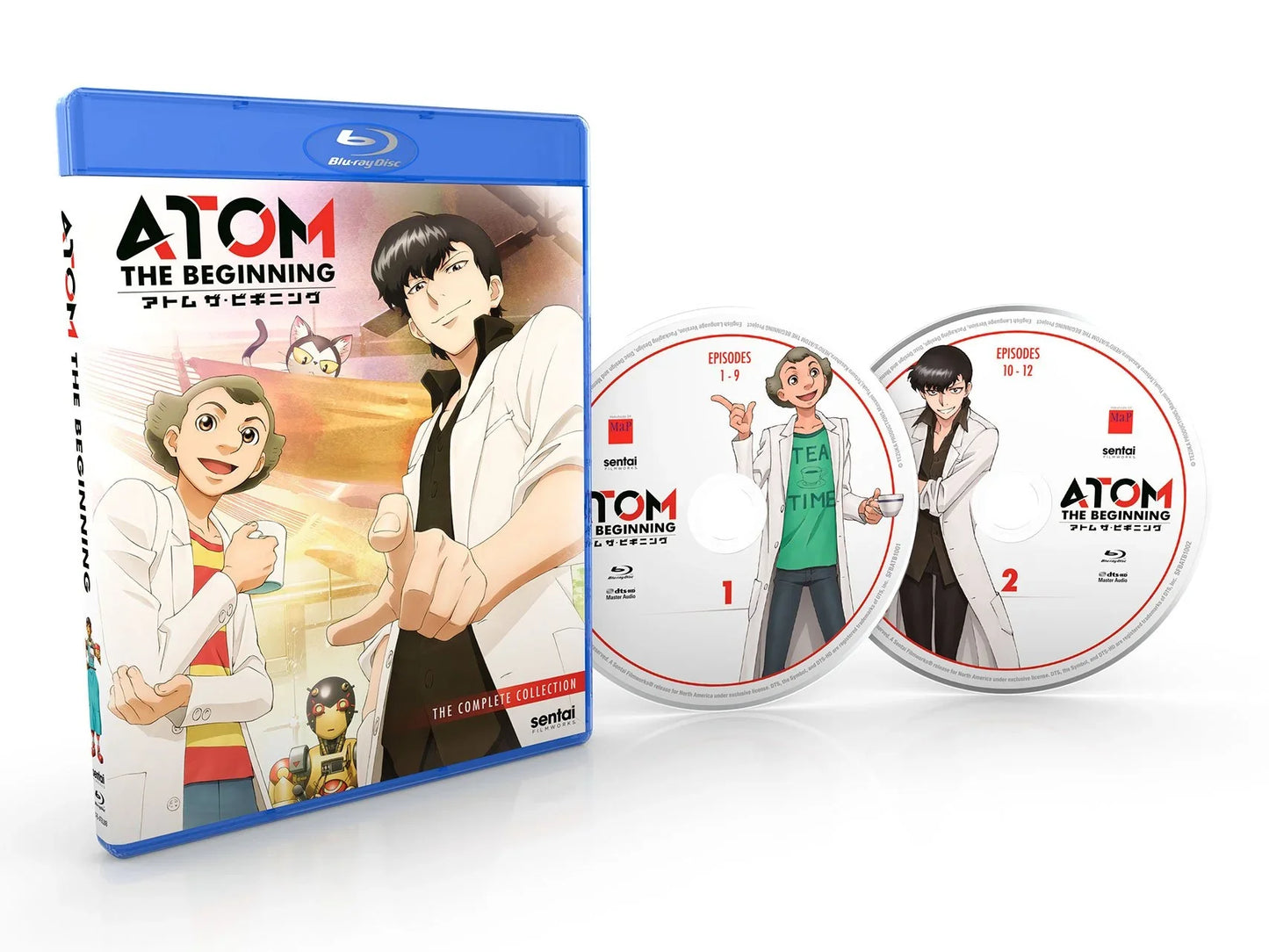 Blu-ray アトム ザ・ビギニング コンプリートコレクション Sentai 2017年放送全12話収録 鉄腕アトム前日譚 手塚治虫 SFアニメ ロボット工学 人工知能 深遠なテーマ 未来技術描写 約300分収録 完全高画質版