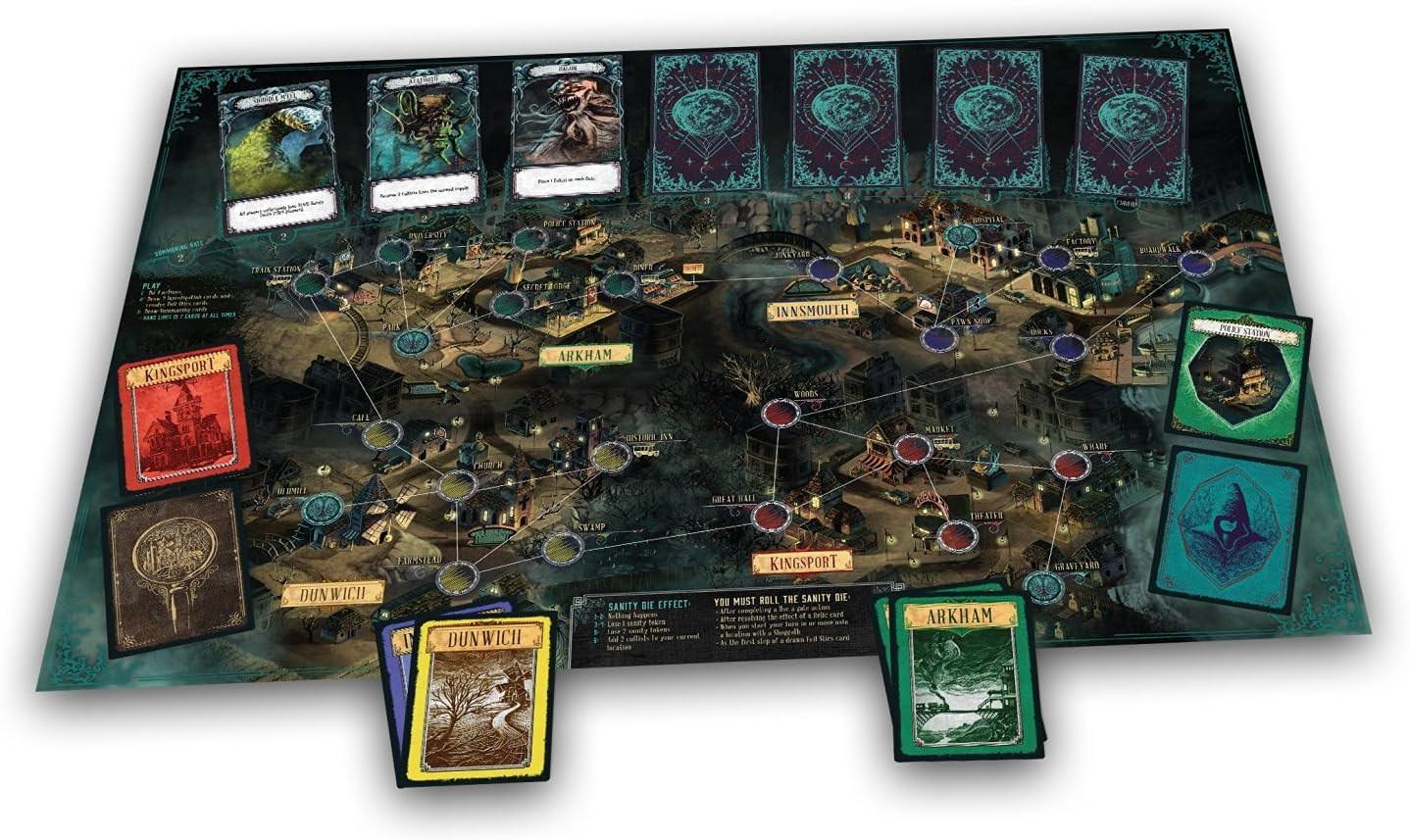 ボードゲーム Pandemic Reign of Cthulhu ブランド Pandemic 協力型 古き神の脅威 戦略的思考 狂気と恐怖 クトゥルフ神話 世界を救う調査員 オールドワン封印 4つの門 封印 トークン ダイス 多彩な特殊能力