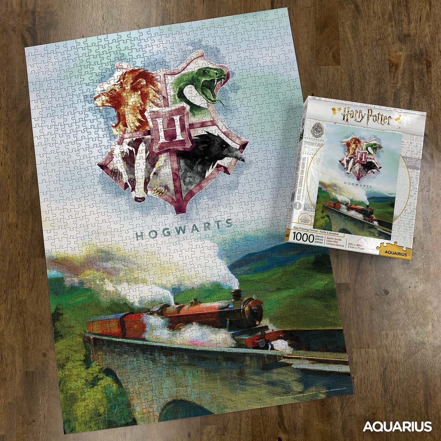 ジグソーパズル Harry Potter ハリーポッター Hogwarts Express ホグワーツ エクスプレス 並行輸入品 1000ピース 魔法の世界への扉 開く鍵 冒険への招待状 家族の時間 友情深まる体験 記念日のギフト最適 魔法界象徴的景色 並行輸入品