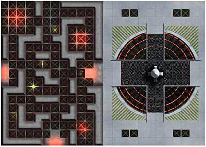SF バトルマット The Giant Book of Sci-Fi Battle Mats ゲームマスター対応 スパイラル綴じ A3サイズ 62ページ 広大なマップ 多彩な環境 小惑星帯 宇宙ステーション 難破船 砂漠の惑星 月面基地 書き込み可能