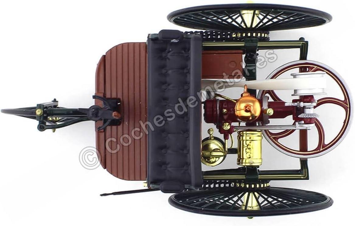 ミニカー ベンツパテント モトールヴァーゲン 1886年モデル ノレブ製 精巧な造形美 木製ボディ スポーク車輪 ハンドルレバー 再現 世界初の自動車 コレクター向け 高品質仕上げ 手のひらサイズ 存在感抜群 インテリア映え 自動車史 自動推進カー