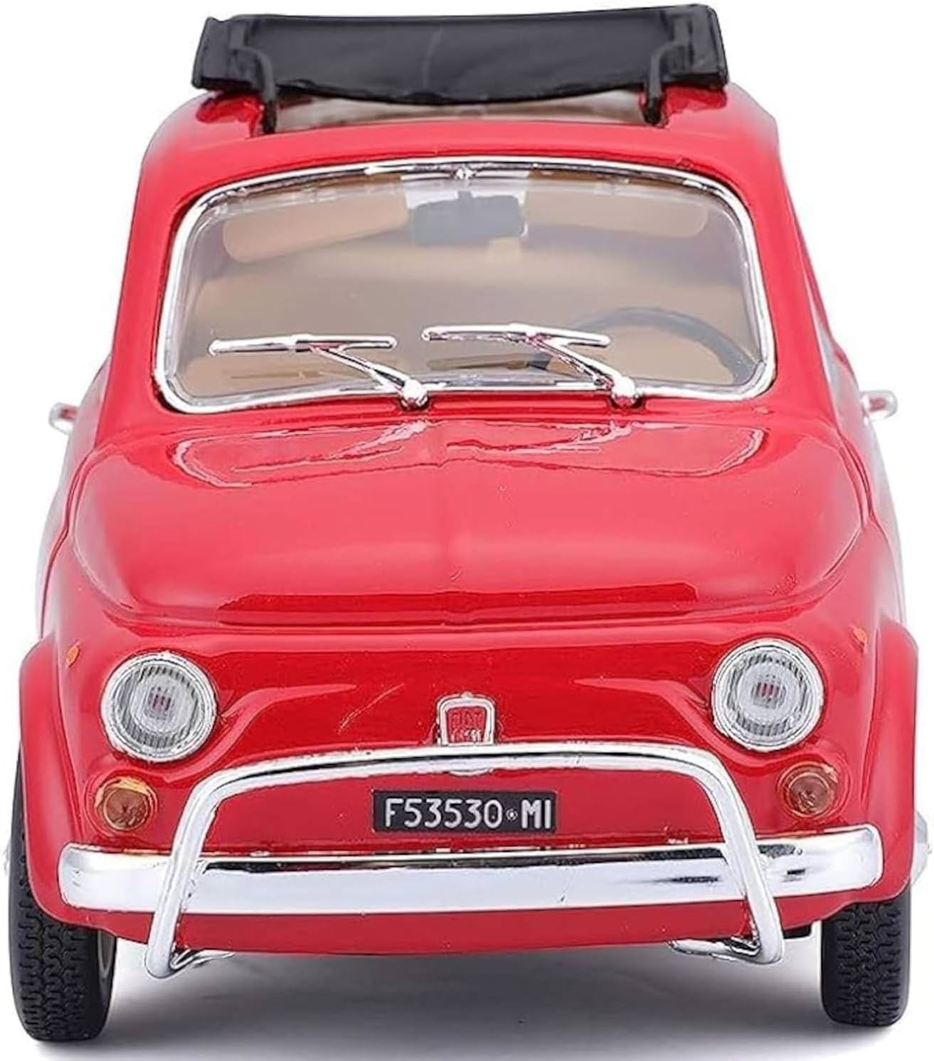 ミニカー Bburago ブラーゴ フィアット 500L 1968 1/24 ダイキャスト製 クラシックカー ビンテージ イタリア 国民車 レトロ 愛らしいデザイン 実用性 コンパクト 丸型ヘッドライト 忠実再現 手のひらサイズ 書斎 リビング インテリア スタイリッシュ ダイキャスト製 重量感