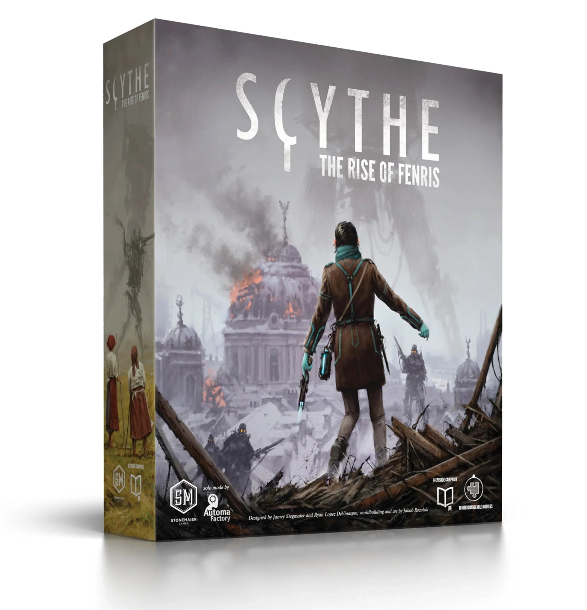 ボードゲーム Scythe The Rise of Fenris 拡張セット Scythe 高評価キャンペーン戦略ゲーム協力モジュール式システム多彩なコンポーネント13精巧ミニチュア62木製トークン豊富資源管理領土拡大持続遊戯