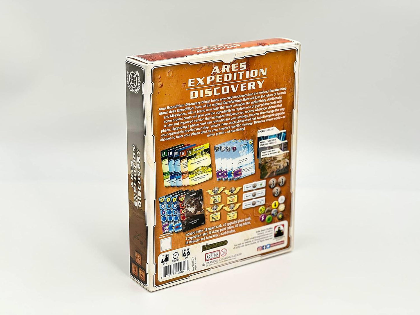 カードゲーム テラフォーミング・マーズ アレス・エクスペディション ディスカバリー拡張セット フェイズカードアップグレード ワイルドタグ 競争的戦略性 多彩なプレイ体験 火星開拓資源管理 多人数対応 60分プレイ時間