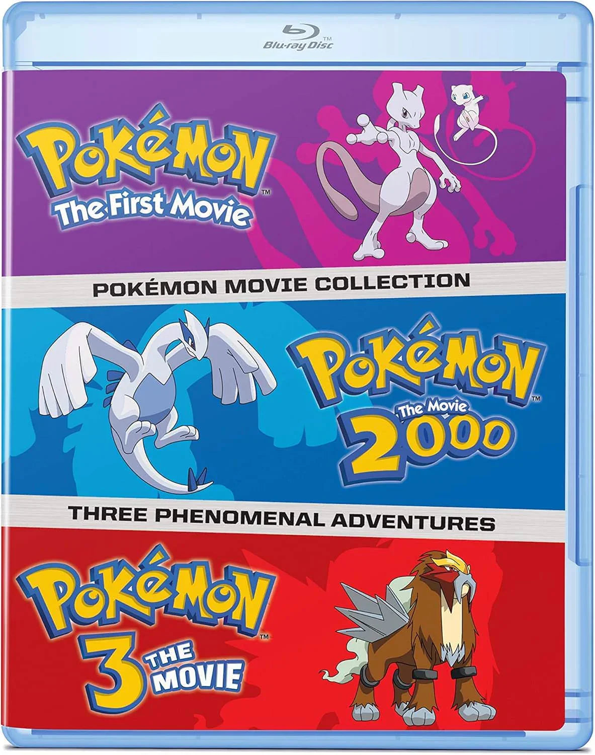 ポケモン映画 ポケモン映画1-3 Blu-ray コレクション ポケモンシリーズ 初期ポケモン映画 感動ストーリー ミュウツーの逆襲 幻のポケモンルギア爆誕 結晶塔の帝王 ENTEI 高画質1080p Blu-ray 映像美と没入感