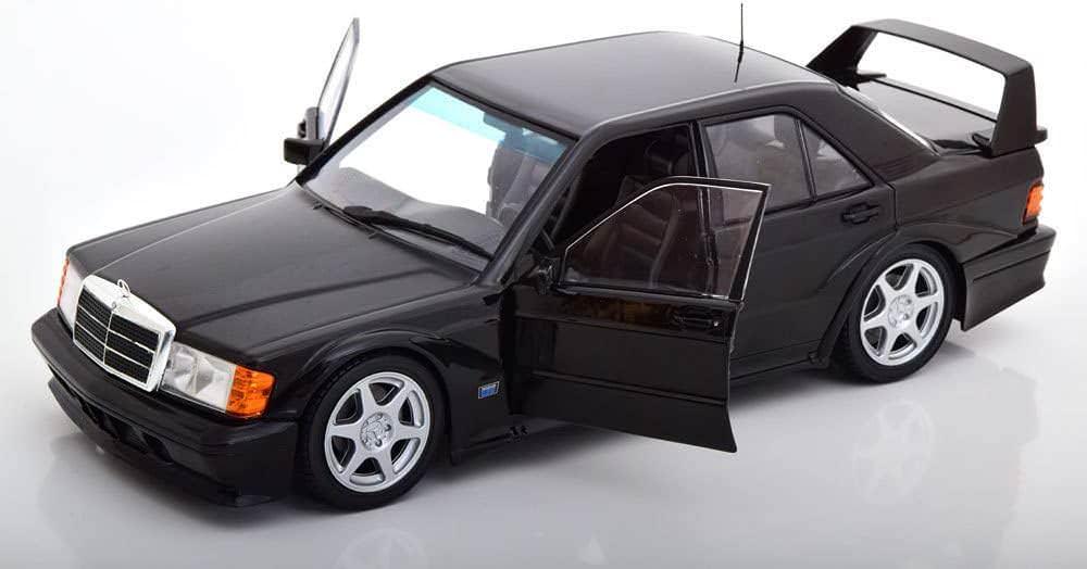 ミニカー メルセデス・ベンツ 190E エボリューションII 1 18スケール DTM 1990年ドイツツーリングカー選手権 レーシングマシン 漆黒ワイドフェンダー 大型リアウイング 精密ディテール再現 レカロスポーツシート サーキット臨場感 コレクション用 限定モデル
