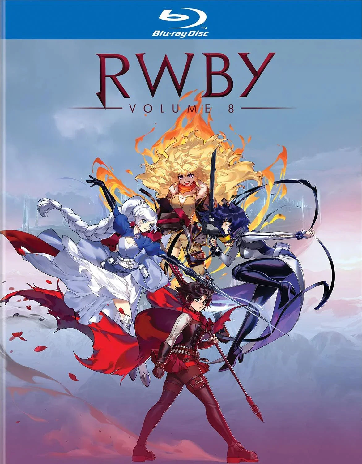 アニメ Blu-ray RWBY Volume 8 アトラス王国の命運を懸けた最終決戦 レムナント 世界 セイラム 到来 友情 崩壊 アトラス 分断 迫る 危機 戦い 物語 アクション 緻密 映像 美 音楽 声優 演技 絆 戦闘 シーン 高画質 14話 収録