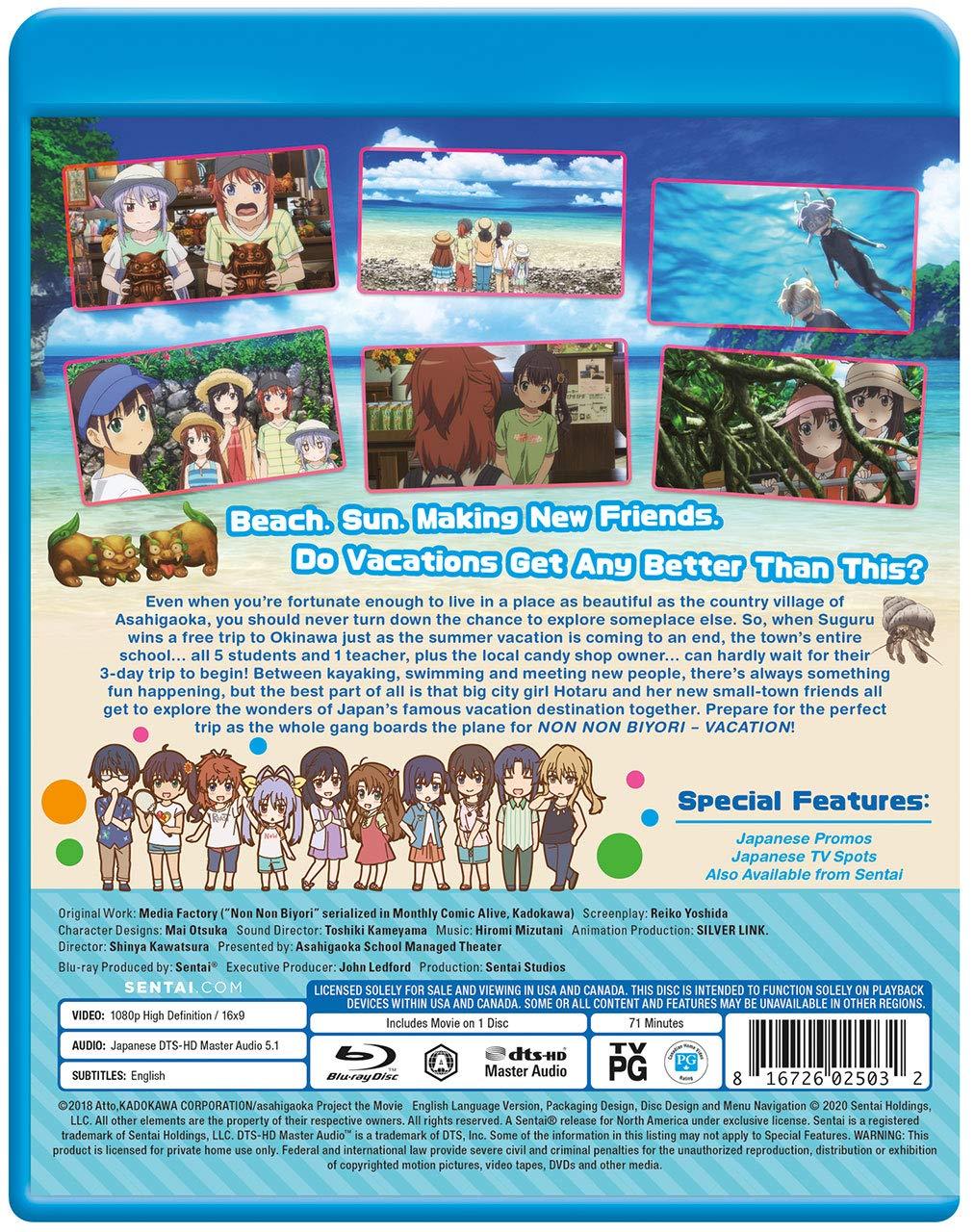 Blu-ray のんのんびより ばけーしょん Silver Link 劇場版 日本の田舎の美しい風景と南国沖縄の夏の思い出満載の子どもたちの友情と冒険を高画質で楽しめる心温まる作品