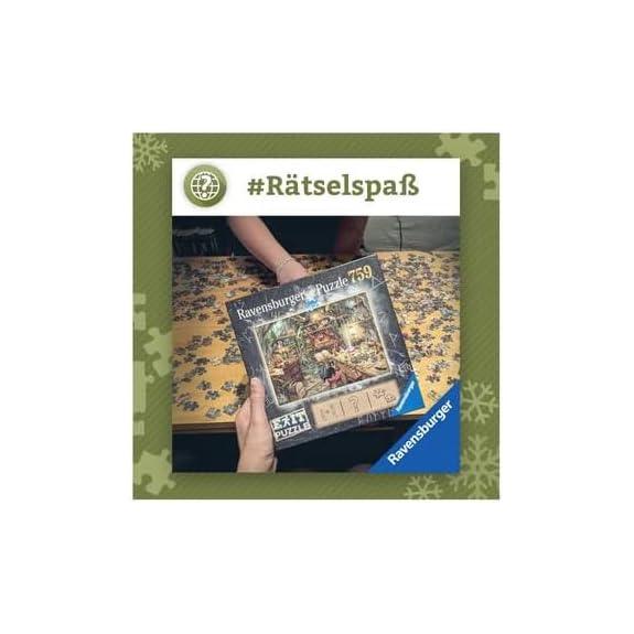 アウトレット品 ジグソーパズル ラベンスバーガー エグジットパズル 魔女の台所 759ピース 謎解き要素含む 家族友人向け 知的エンターテイメント 高品質リネン仕上げ インターロック構造 精密アートワーク 黒猫 魔法薬 数字パターン 解毒剤探索