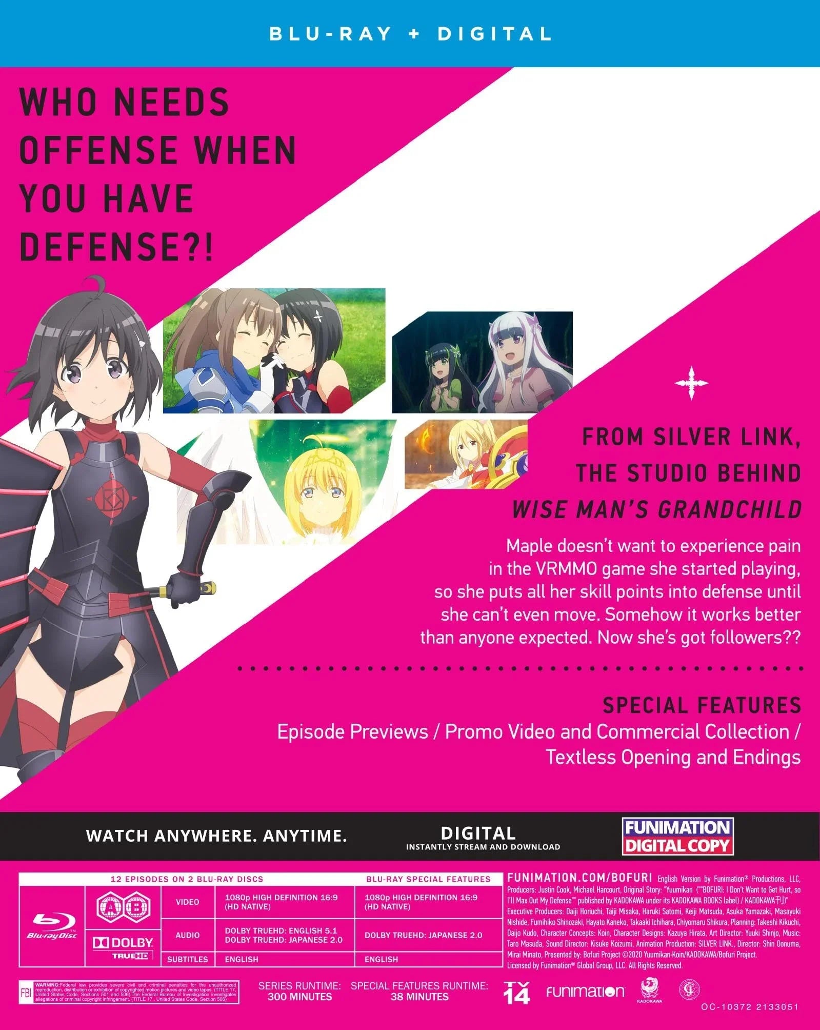 Blu-ray 痛いのは嫌なので防御力に極振りしたいと思います シーズン1 Silver Link 美麗なアニメーションと大沼心と未来みなと共同監督によるVRMMOゲーム舞台の痛快ファンタジー作品 完全版収録 高画質高音質