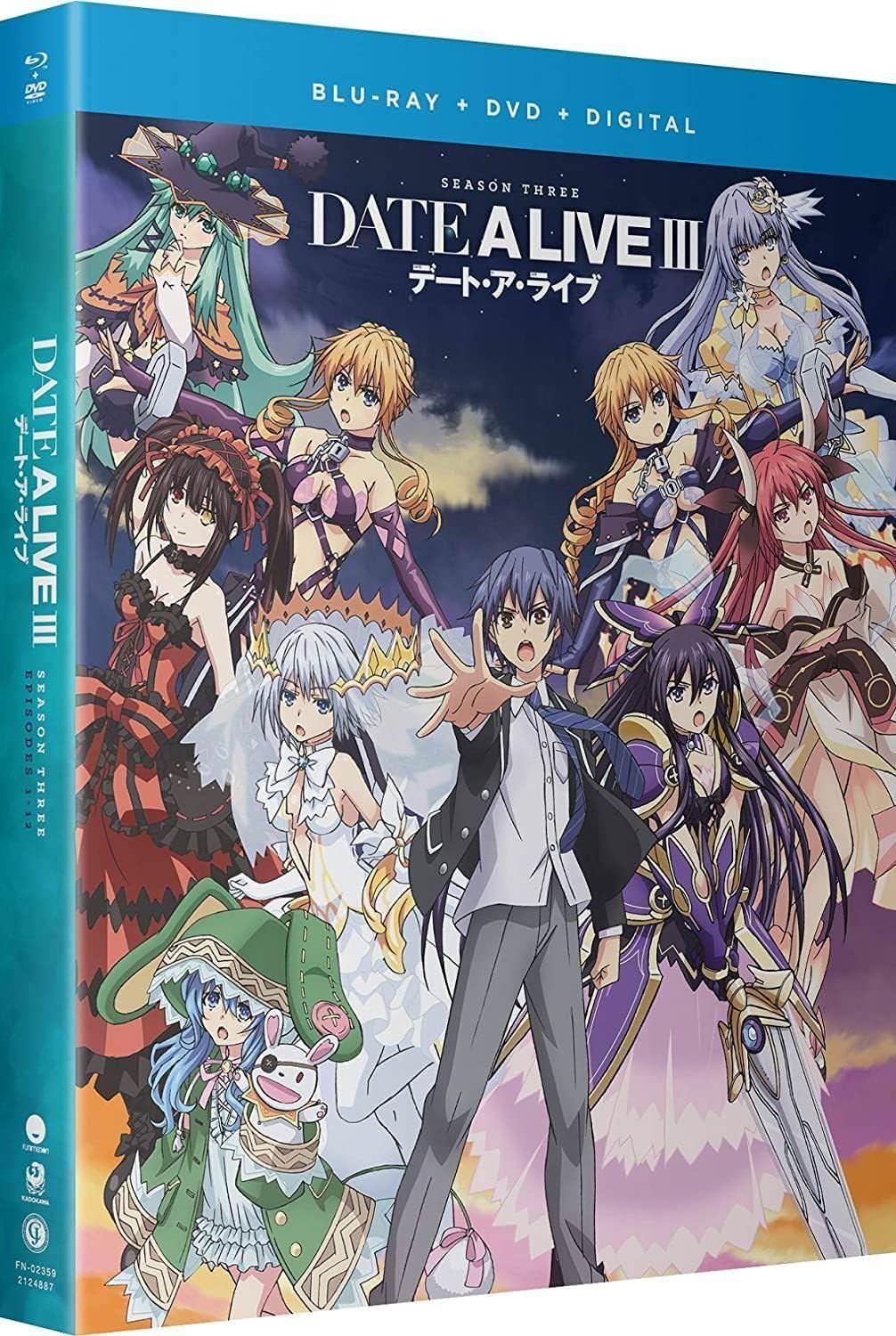 Blu-ray DVDセット デート ア ライブIII J C Staff 原作橘公司つなこ 人気ライトノベルシリーズ第3期アニメ作品 高画質1080pHDネイティブ収録 特典映像43分付き 全12話TV14対応 ワイドスクリーン16 9 横長画面対応 DVD