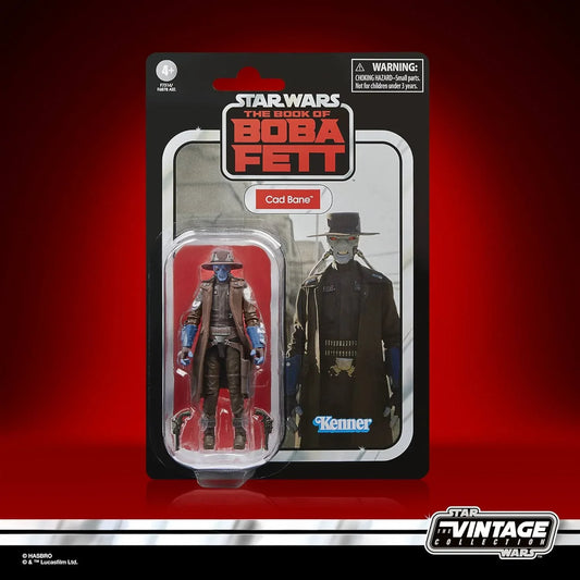 アクションフィギュア Star Wars The Vintage Collection Cad Bane Hasbro 3.75インチ 青い肌 赤い目 可動式頭部 両腕両脚可動 廃れない西部劇テイストの広つば帽子とロングコート付き 二丁拳銃付属 コレクターズ向け精密再現