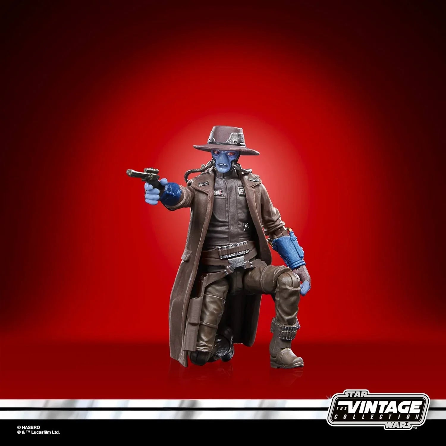 アクションフィギュア Star Wars The Vintage Collection Cad Bane Hasbro 3.75インチ 青い肌 赤い目 可動式頭部 両腕両脚可動 廃れない西部劇テイストの広つば帽子とロングコート付き 二丁拳銃付属 コレクターズ向け精密再現