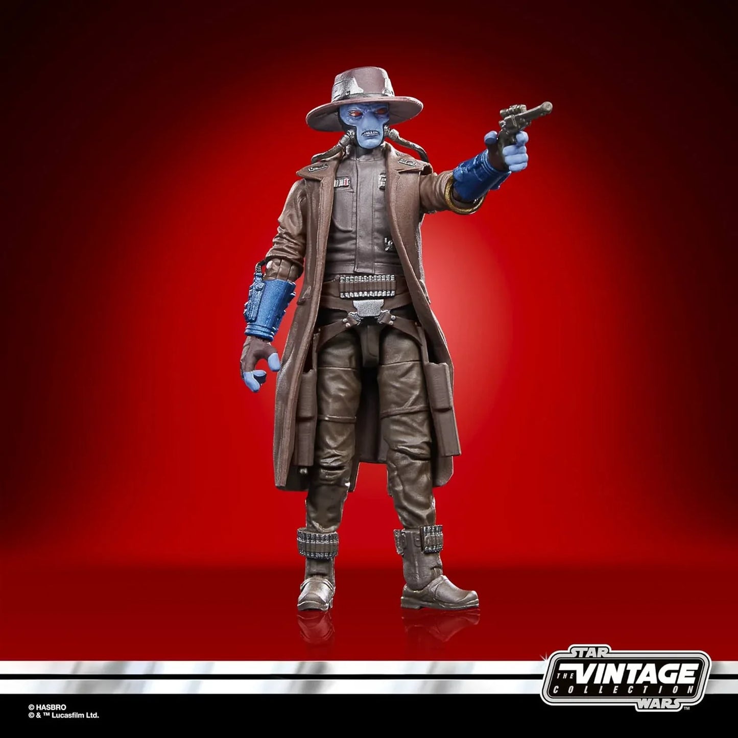 アクションフィギュア Star Wars The Vintage Collection Cad Bane Hasbro 3.75インチ 青い肌 赤い目 可動式頭部 両腕両脚可動 廃れない西部劇テイストの広つば帽子とロングコート付き 二丁拳銃付属 コレクターズ向け精密再現