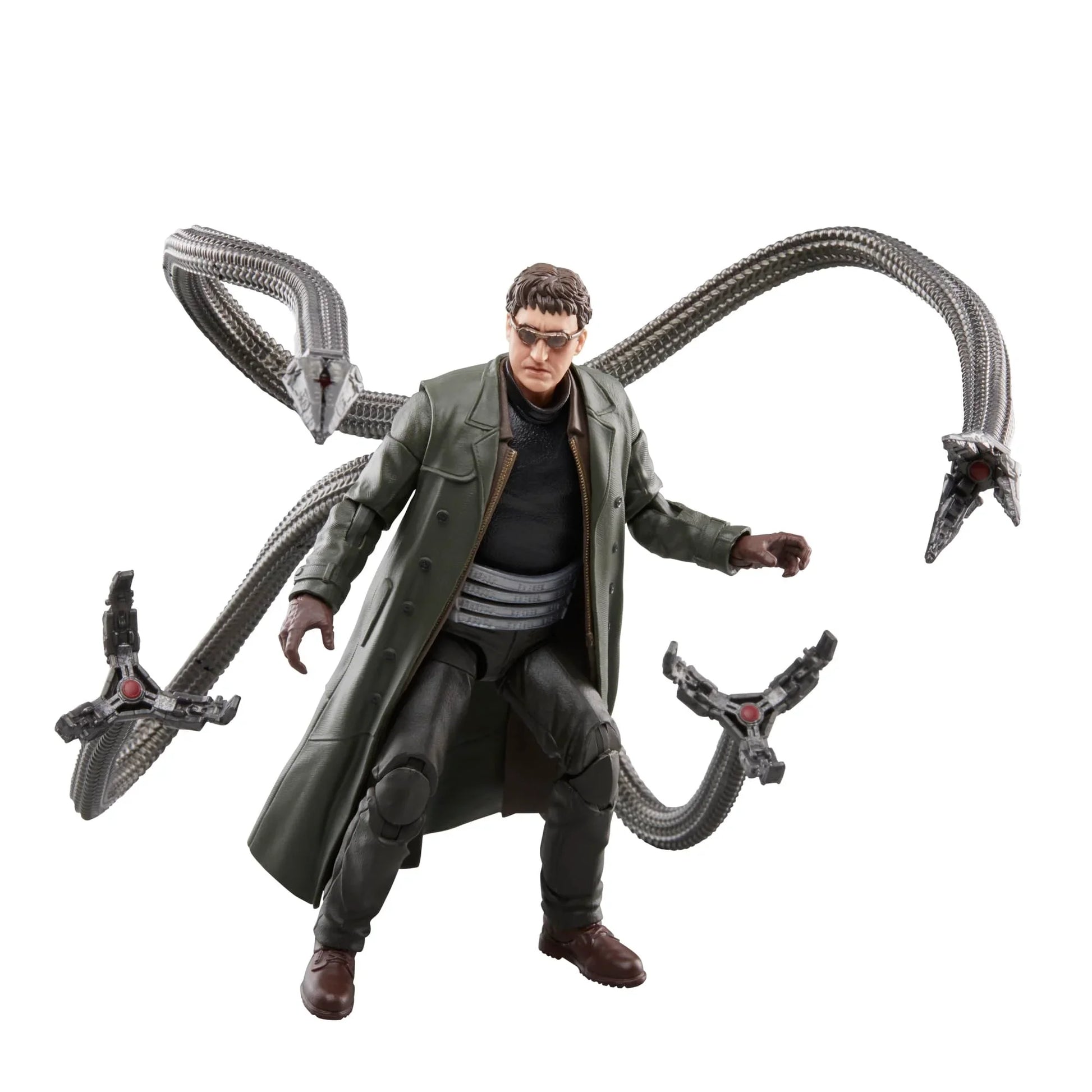 アクションフィギュア Marvel Legends Series ドクター・オクトパス スパイダーマン ノー・ウェイ・ホーム ハズブロ 15cm 機械式触手 4本 多可動ポイント 差替ハンドパーツ 4種 精巧塗装 映画再現 ファンコレクター向け