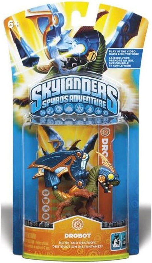アウトレット品 フィギュア スカイランダーズ ドロボット マジックエレメントレーザービーム搭載 プレイステーション3 ニンテンドー3DS対応 スカイランダーズスパイロの大冒険対応 台座連動でゲーム内参戦ユニークスキルで冒険攻略