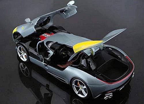 アウトレット品 ミニカー フェラーリ モンザSP1 1/18 ダイキャストモデルカー シルバー ボディカラー コレクション向け 精密再現 シングルシーター 流麗ボディライン インテリア精密 モデルカー 限定生産 ブランド フェラーリ 特別仕様 ダイキャスト製