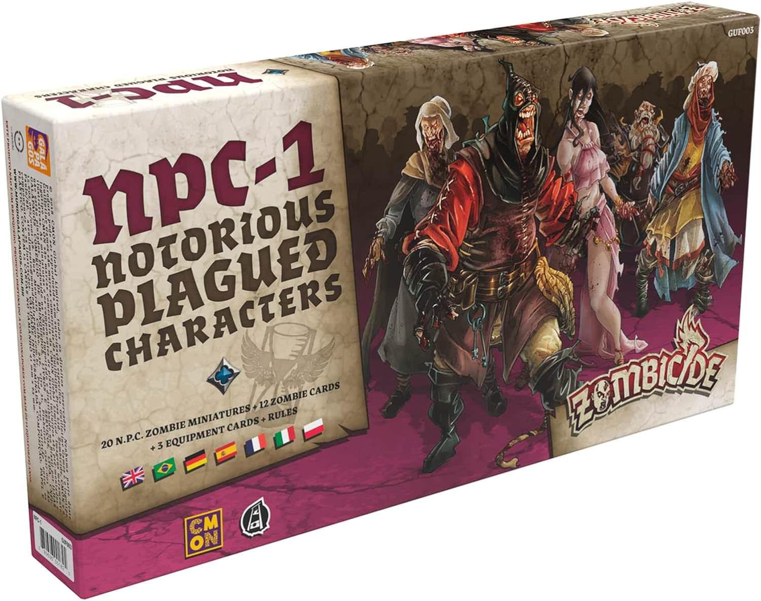 ボードゲーム Zombicide Black Plague NPC-1 拡張セット コマンド拡張 ゾンビナース ゾンビ刑務官 ゾンビダンサー ゾンビモア ゾンビドワーフ 専用ベース スポーンカード Vault武器 戦略的ゾンビサバイバル