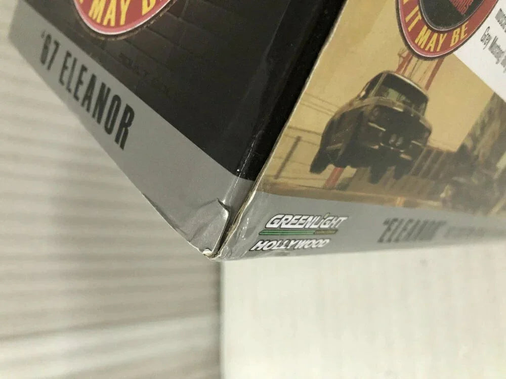 アウトレット品 ミニカー 映画60セカンズ エレノア カスタムマスタング フォード シェルビー GT500 ダイキャストモデル 1/18スケール 世界限定1500台 ペパーグレー ブラックストライプ 大型エアスクープ FRPバンパー 専用インテリア エンジンルーム開閉可