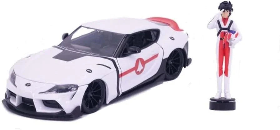 アウトレット品 ミニチュアカー トヨタスープラ ダイキャストモデル Robotech 公式ライセンス 1 24スケール 2020年モデル 緻密に再現された流麗なボディライン 力強さと忠実なディテール リックハンターフィギュア付き 約7センチ高さ