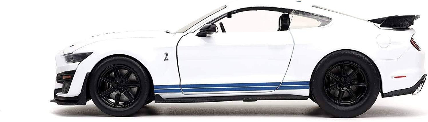 アウトレット品 ダイキャストモデル 1/24スケール フォード マスタング シェルビーGT500 JADAトイズ 卓越したディテール 精密鋳造 技術 再現 力強いボディライン 象徴的 コブラエンブレム レーシングドライバー キャロル シェルビー 傑作 パフォーマンス