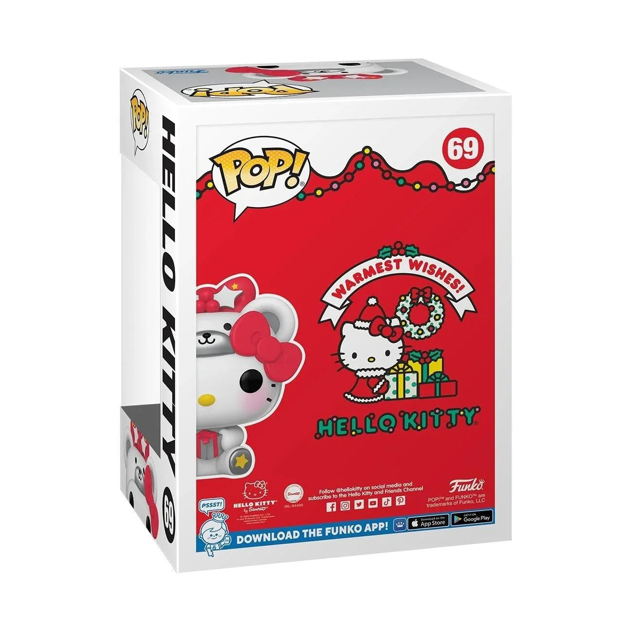 フィギュア ハローキティ ポーラーベア Funko Pop! サンリオ コレクターズアイテム 特徴的デザイン 愛らしいホッキョクグマ姿 約8.5cm 大きな頭部 赤いリボン 鮮やかな色使い 簡素化デザイン ウィンドウボックスパッケージ
