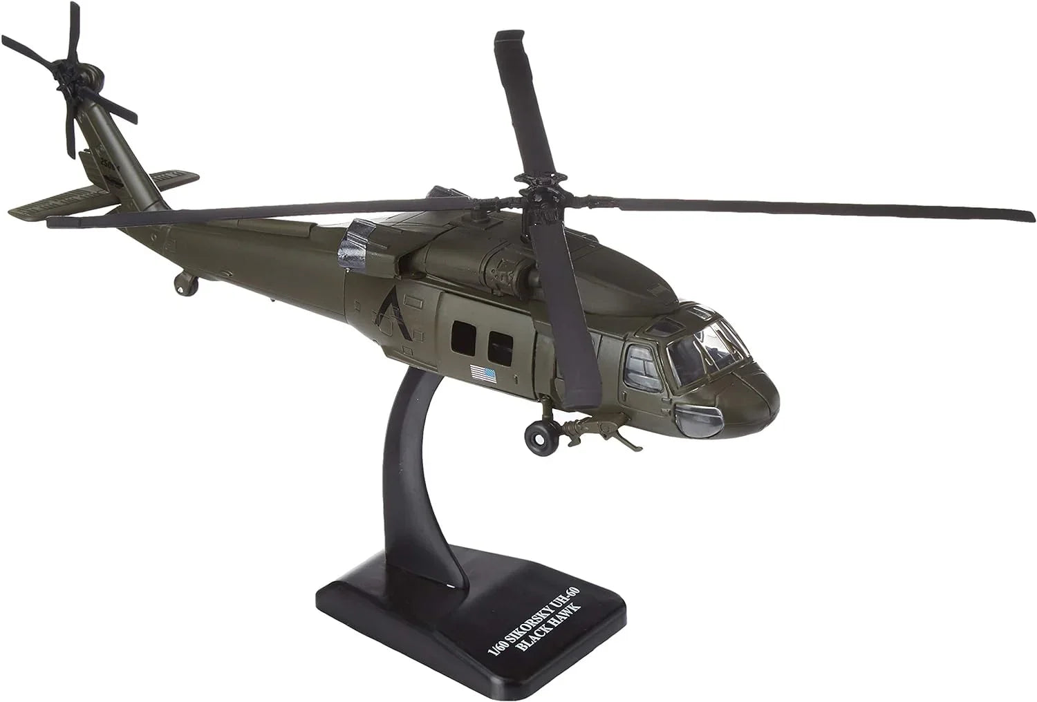 アウトレット品 ミニカー NEWRAY SIKORSKY UH60 BLACK HAWK シコルスキー UH60 ブラックホーク ヘリコプター グリーン 1:60スケール 精密再現 コックピット ローターブレード ランディングギア 迫力満点 ミリタリーコレクション 航空ファン
