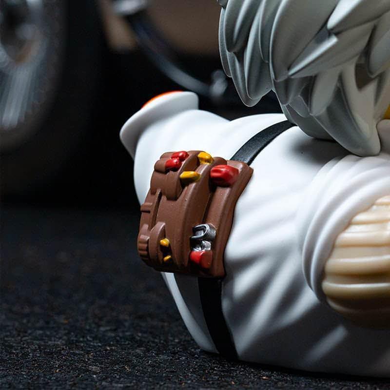 フィギュア Official Back to the Future Doc Brown TUBBZ Boxed Edition Numskull Designs PVC製 高品質 約9cmサイズ ユニークなアヒルデザイン 独創的で愛嬌あるキャラクター再現 科学者 白衣 逆立った白髪 驚きの表情