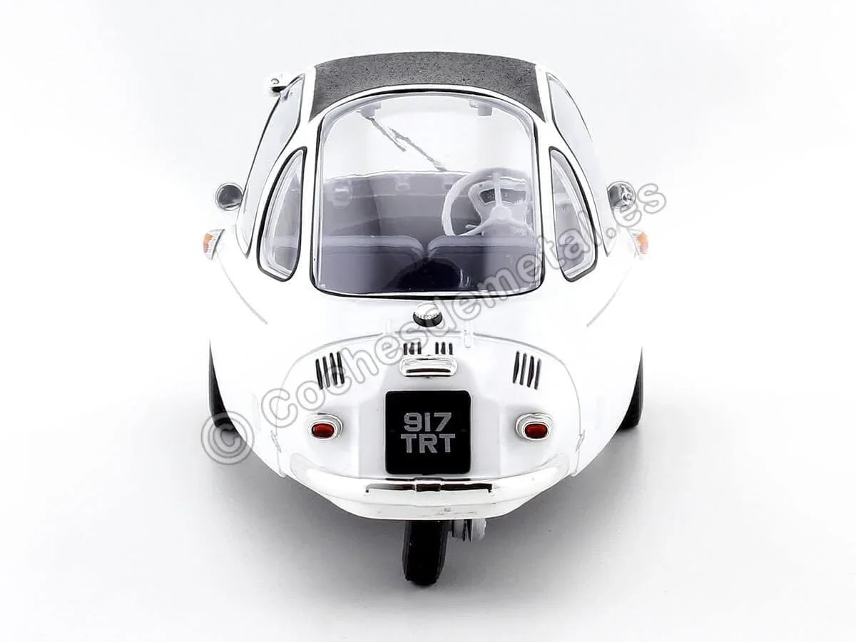 アウトレット品 ミニカー HEINKEL TROJAN 1956 1:18スケール OXFORD オックスフォード ホワイト 卵型ボディ 大型ヘッドライト マイクロカー ヴィンテージカーファン向け 細部再現 コレクター向け クラシックカー ヨーロッパ車 愛好家向け