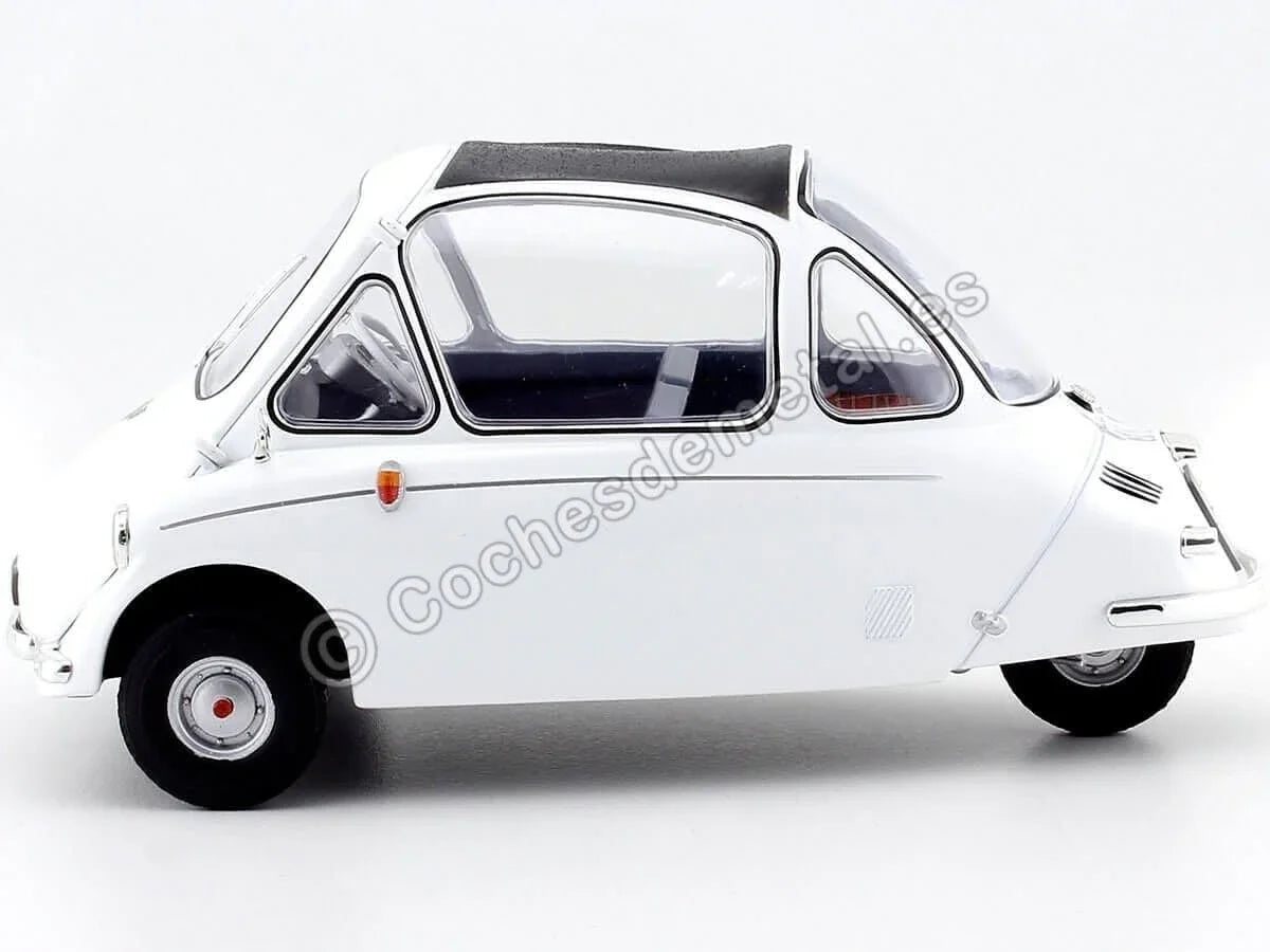 アウトレット品 ミニカー HEINKEL TROJAN 1956 1:18スケール OXFORD オックスフォード ホワイト 卵型ボディ 大型ヘッドライト マイクロカー ヴィンテージカーファン向け 細部再現 コレクター向け クラシックカー ヨーロッパ車 愛好家向け