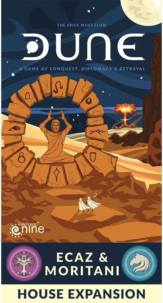 ボードゲーム デューン拡張セット エカズ&モリタニ ダイスタス テーブル ゲーム Dune Ecaz Moritani Expansion 伝説 砂の惑星 アラキス 権力闘争 新勢力 導入 交渉 戦術 テロ 同盟 ランズラード アンバサダートークン