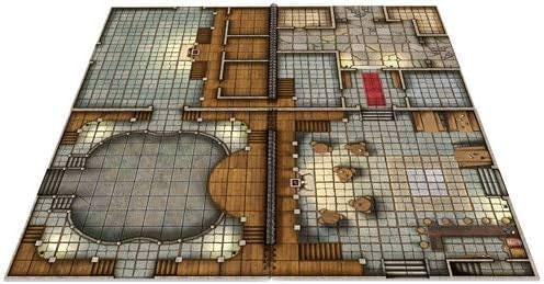 アウトレット品 ボードゲームアクセサリー Towns & Taverns Books of Battle Mats Loke Battlemats 都市ファンタジー RPGバトルマップ集 高耐久ハードカバー仕様 24インチ×24インチ大判サイズ 40ページモジュール式2冊セット