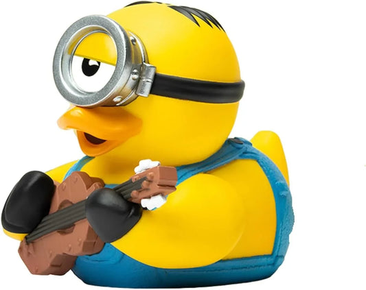 フィギュア TUBBZ ボックスエディション ミニオンズ スチュアート コレクティブル ビニールラバーダック Numskull Designs 公式ライセンス 怪盗グルー4 限定 高品質 鮮明彩色 独特コーム髪型 一つ目キャラクター ユーモア溢れる音楽家肌
