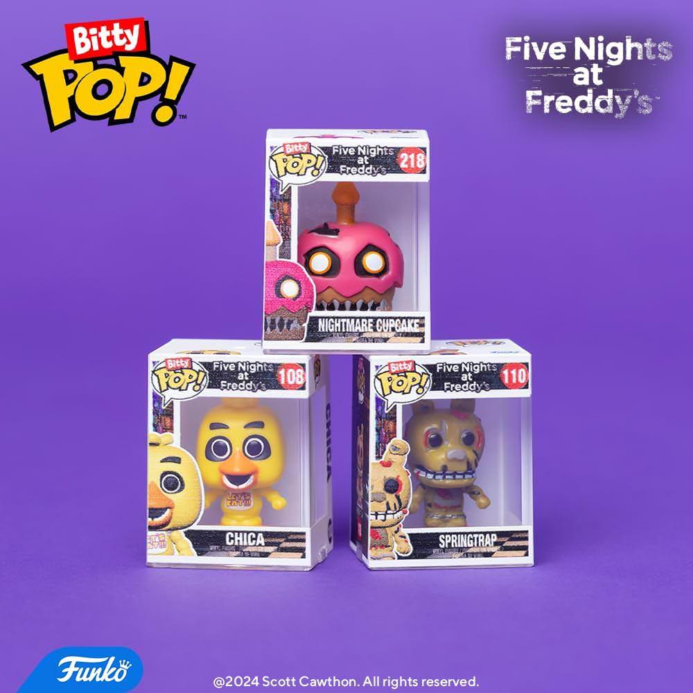 アウトレット品 フィギュア ファイブ・ナイツ・アット・フレディーズ シリーズ3 Bitty POP 4個セット Funko フレディ チカ フォクシー ボニー 人気キャラクター詳細仕上げ 小型コンパクト コレクター必須コレクション 豊富デザイン 限定モデル