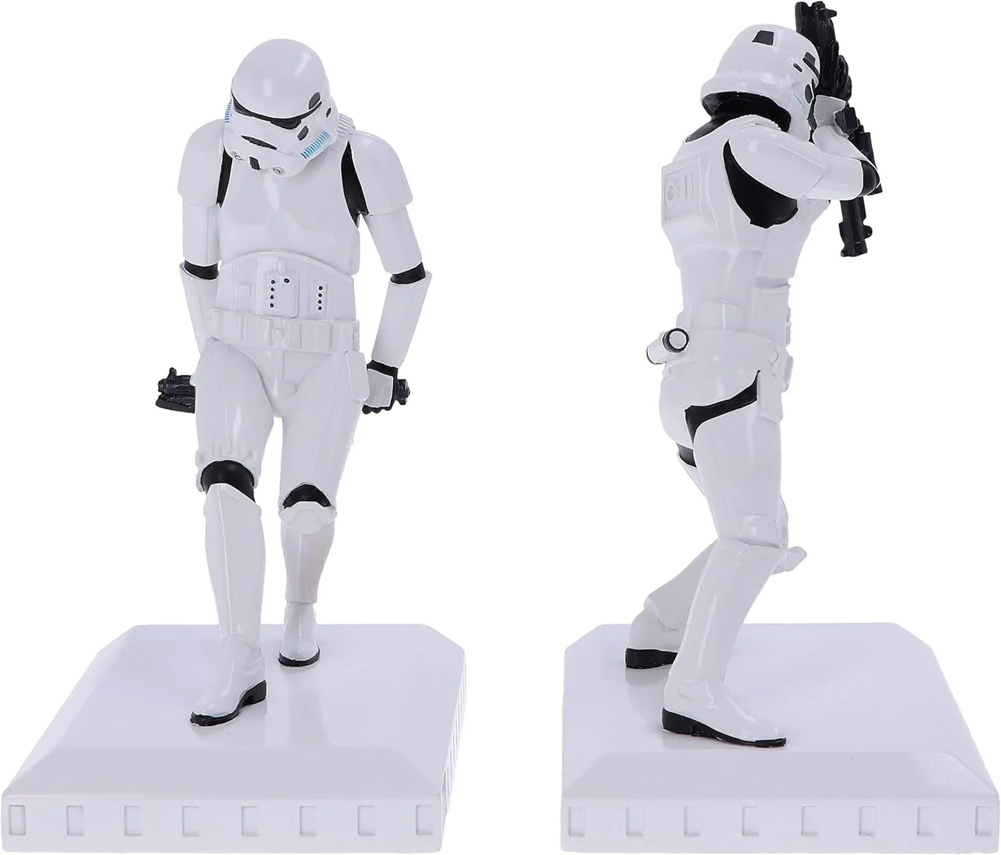 アウトレット品 ブックエンド ストームトルーパー スター・ウォーズ 公式ライセンス オリジナルモールド 映画プロップ 銀河帝国 精鋭部隊 2体セット 高さ18.5cm 重量1.5kg ポリレジン 手塗り仕上げ 白いアーマー