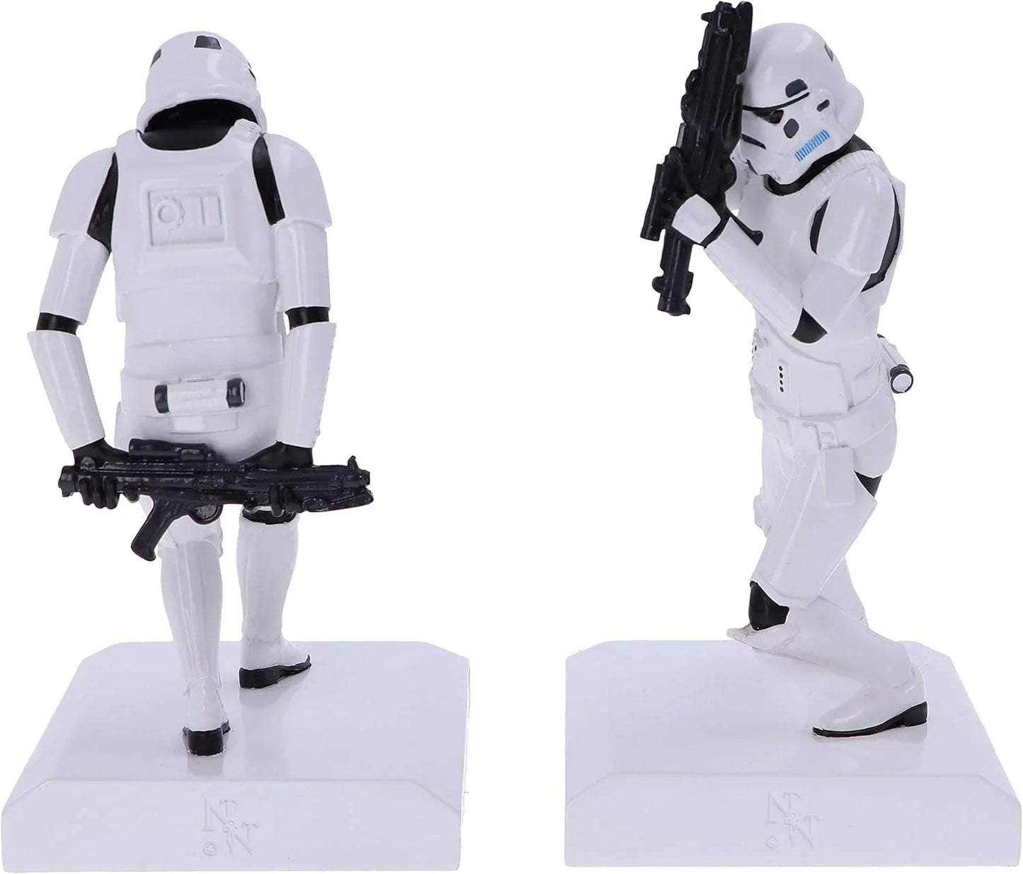 アウトレット品 ブックエンド ストームトルーパー スター・ウォーズ 公式ライセンス オリジナルモールド 映画プロップ 銀河帝国 精鋭部隊 2体セット 高さ18.5cm 重量1.5kg ポリレジン 手塗り仕上げ 白いアーマー