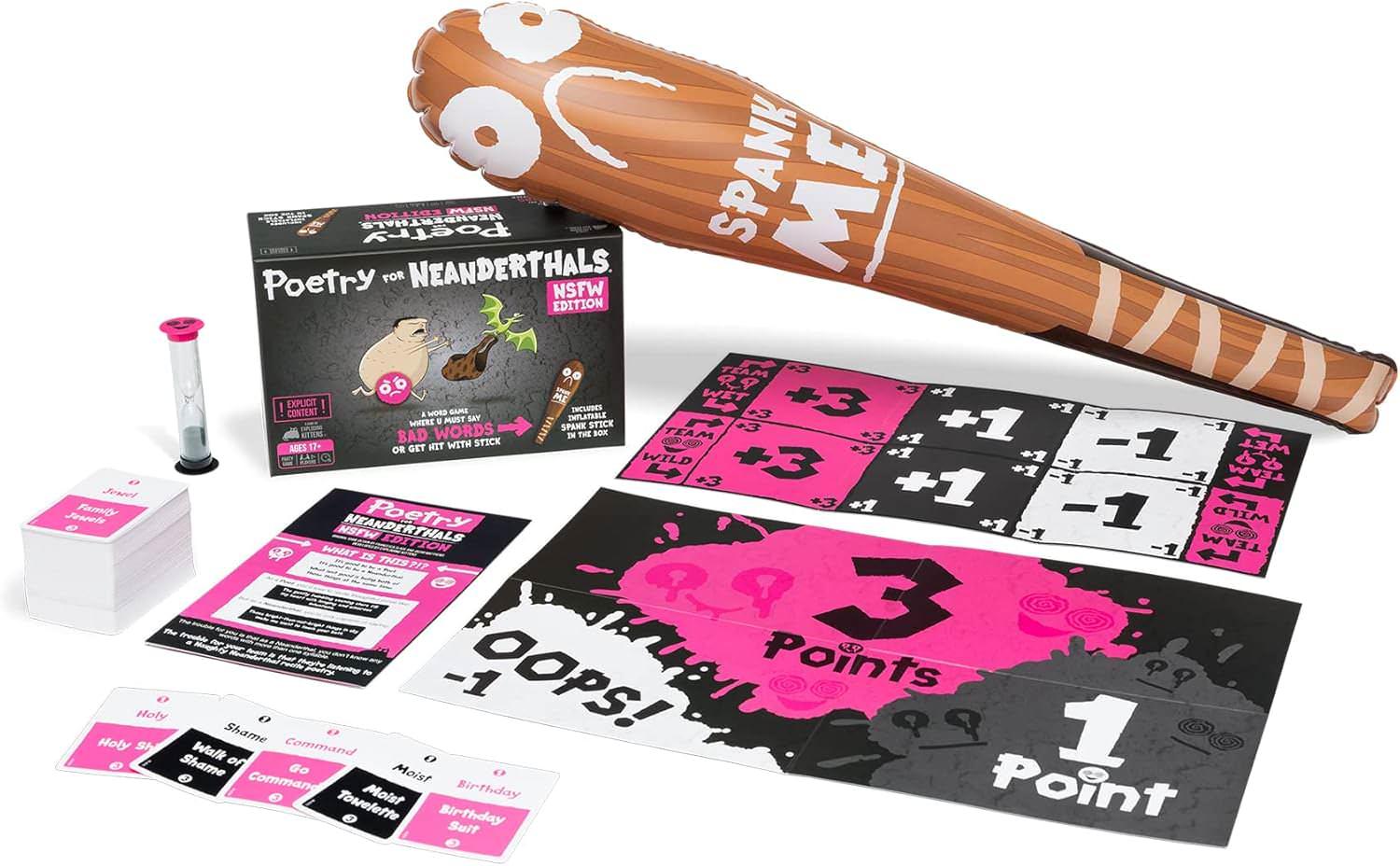 アウトレット品 カードゲーム 爆発するネコ ネアンデルタール人のための詩 NSFW版 Exploding Kittens 大人向け 10代推奨 パーティー用品 過激 ブラックユーモア 知的刺激 奇抜デザイン プレイ人数2-5人 プレイ時間15-20分 罰則強化