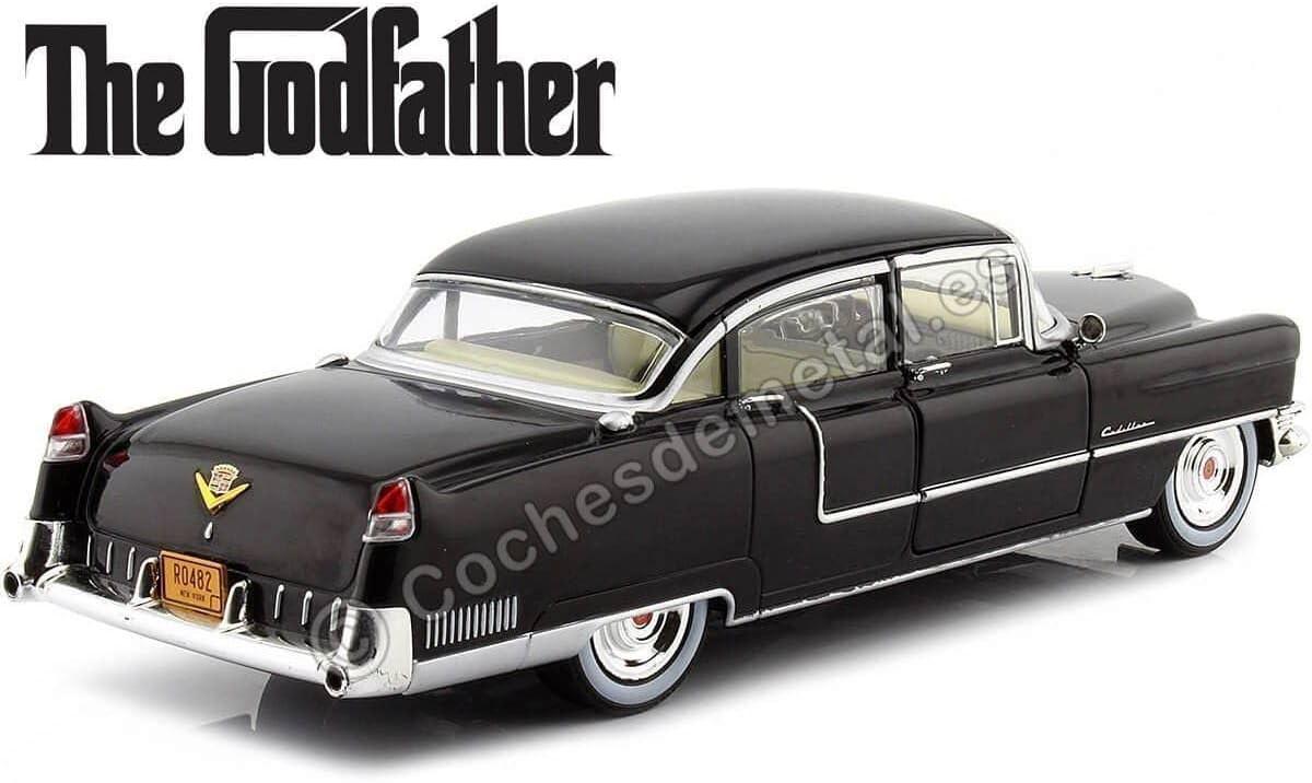 アウトレット品 ミニカー 1955年製キャデラックフリートウッドシリーズ60 グリーンライト 映画ゴッドファーザー再現 1 24スケール 高級感細部丁寧作り 映画雰囲気コレクター向け 限定モデル コンパクトディスプレイ最適サイズ W215 D70 H55mm