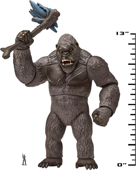 フィギュア Mega Punching Kong コング フィギュア 高さ33cm 迫力満点 胴体ひねる強力パンチアクション 目光りリアル咆哮音 魅力深い知性と感情表現 髑髏島守護者 コング モンスターバース レジェンダリー ピクチャーズ ゴジラvsコング