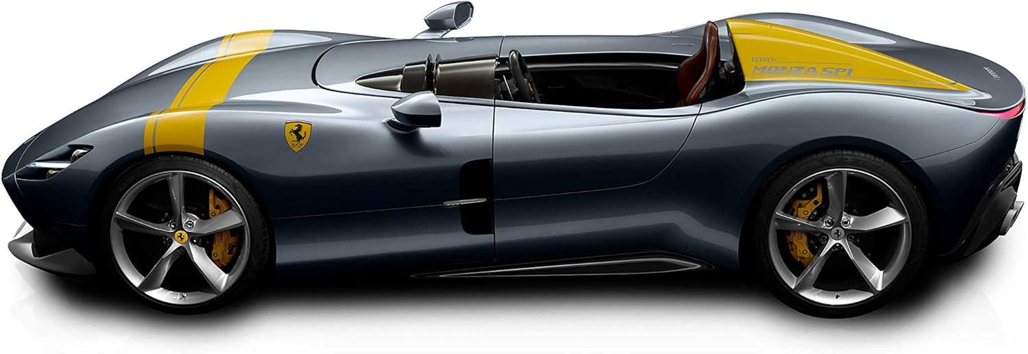 アウトレット品 ミニカー フェラーリモンツァSP1 1/18スケール ブラーゴ ダイキャスト製 限定生産モデル V12エンジン搭載 魂を受け継ぐ究極のスーパーカー 圧倒的加速性能 洗練されたシルバーボディ ディスプレイケース付き