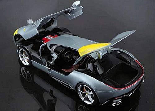 アウトレット品 ミニカー フェラーリモンツァSP1 1/18スケール ブラーゴ ダイキャスト製 限定生産モデル V12エンジン搭載 魂を受け継ぐ究極のスーパーカー 圧倒的加速性能 洗練されたシルバーボディ ディスプレイケース付き
