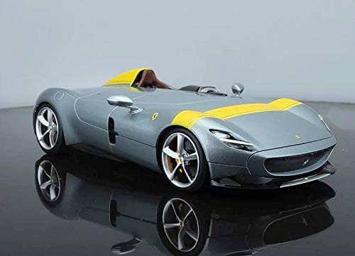 アウトレット品 ミニカー フェラーリモンツァSP1 1/18スケール ブラーゴ ダイキャスト製 限定生産モデル V12エンジン搭載 魂を受け継ぐ究極のスーパーカー 圧倒的加速性能 洗練されたシルバーボディ ディスプレイケース付き