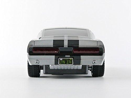 アウトレット品 ミニカー GREENLIGHT グリーンライト 1967 フォード マスタング エレノア 60セカンズ 1/18 ダイキャストモデル ペッパーグレーメタリック ブラックデュアルラインストライプ