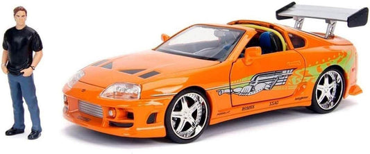 アウトレット品 ミニカー JADA TOYS トヨタ スープラ ワイルドスピード ブライアン オレンジ 1995年型 1/24スケール 精巧モデル 公式ライセンス 映画再現 映画感動 躍動感 迫力 車体忠実再現 芸術品コレクション ホビー コレクター向け