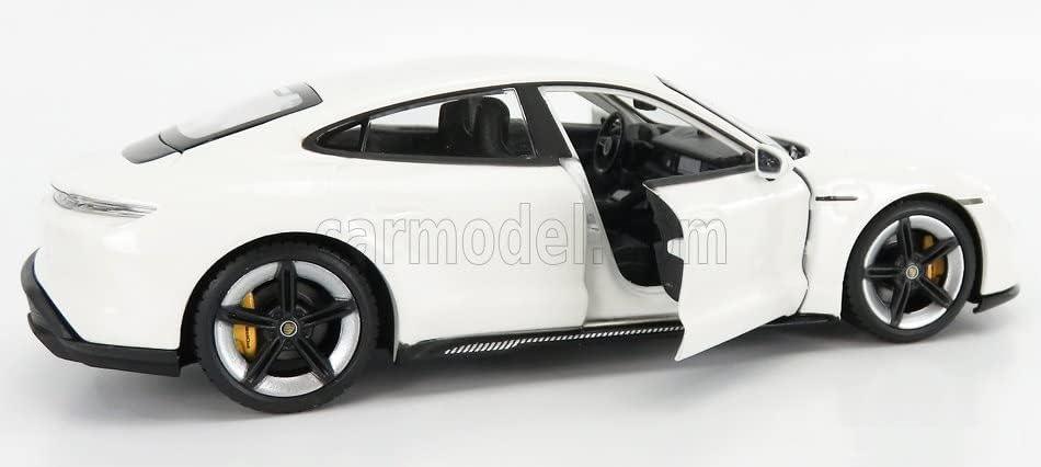 アウトレット品 カーモデル ポルシェ タイカン Turbo S 2019年モデル 1 24スケール Bburago 高品質 精密デザイン LEDヘッドライト 流線型ボディ ライトバー 革新的電気自動車 高性能急速充電 750馬力相当 走行性能 卓越コレクション価値