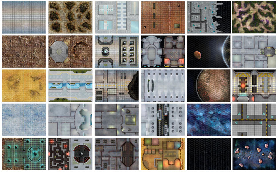 Giant Book of Sci-Fi Battle Mats レビュー｜SFテーブルトークRPG・ミニチュアゲーム用マップ集の決定版